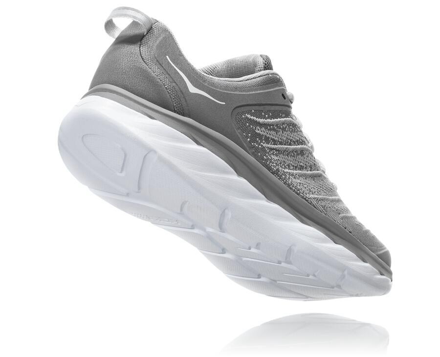 Hoka One One Mens Running Shoes - Akasa - Grey - KLNP19263